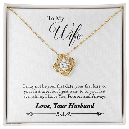 ZIAVIA  |  Vesta Knot Necklace  |  Wife Forever & Always