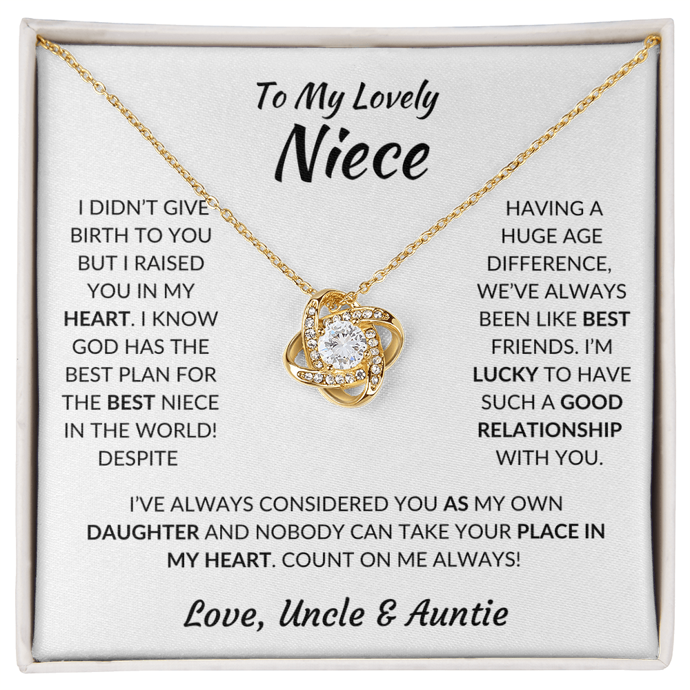 ZIAVIA  |  Vesta Knot Necklace  |  Niece Love Uncle & Auntie