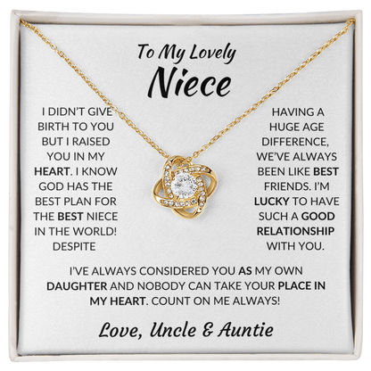 ZIAVIA  |  Vesta Knot Necklace  |  Niece Love Uncle & Auntie