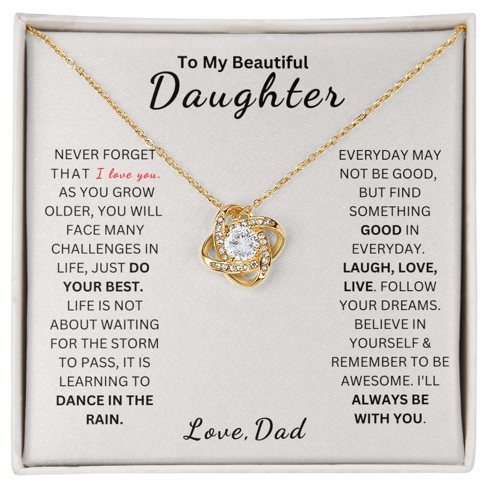 ZIAVIA  |  Vesta Knot Necklace  |  Daughter I Love You