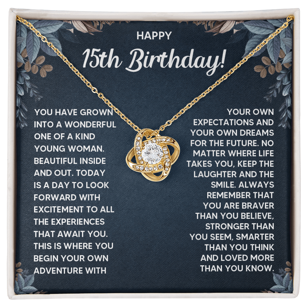 ZIAVIA  |  Vesta Knot Necklace  |  Happy 15th Birthday!