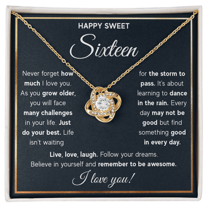 ZIAVIA  |  Vesta Knot Necklace  |  Happy Sweet Sixteen!