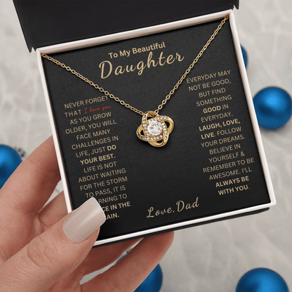 ZIAVIA  |  Vesta Knot Necklace  |  I Love You Daughter