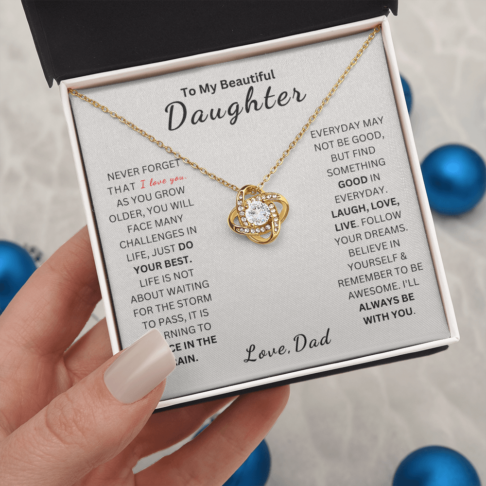 ZIAVIA  |  Vesta Knot Necklace  |  Daughter I Love You