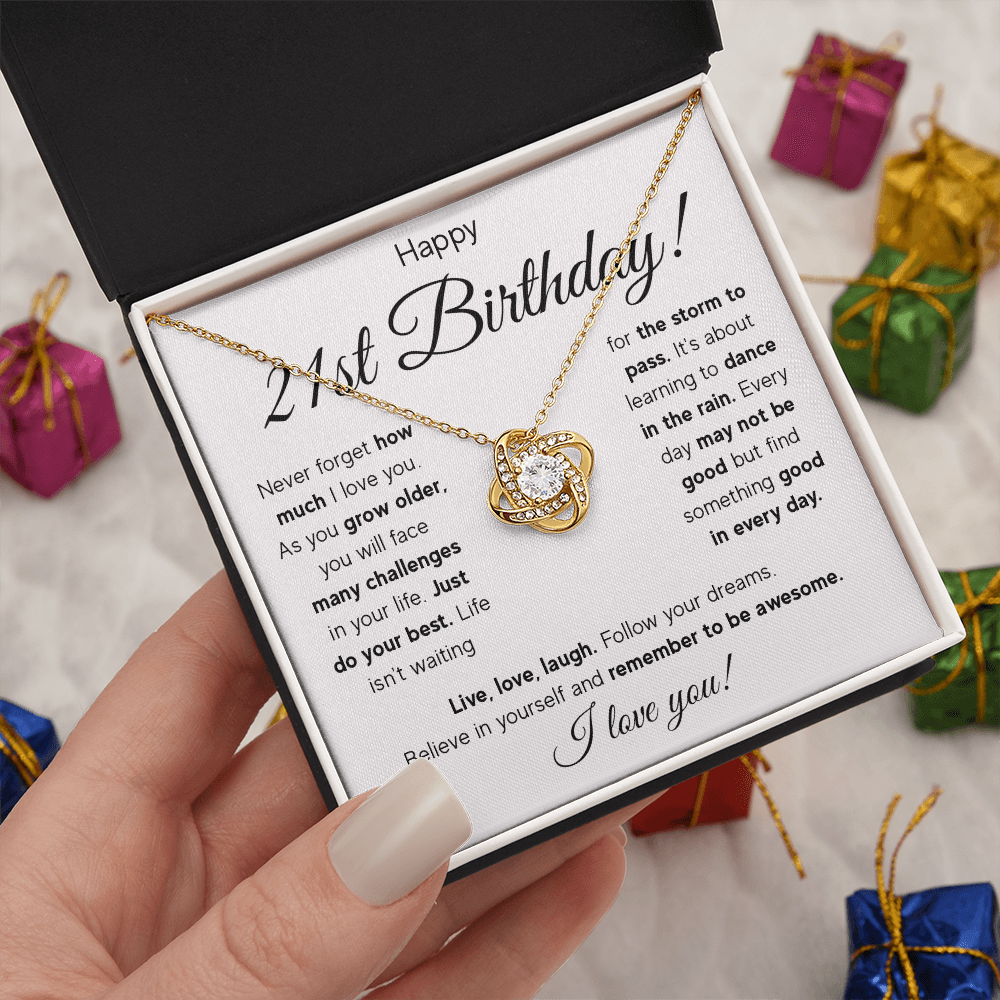 ZIAVIA  |  Vesta Knot Necklace  |  Happy 21st Birthday!