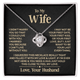 Mother's Day Gift for Wife  |   My Last Everything  | Vesta Knot Necklace  |