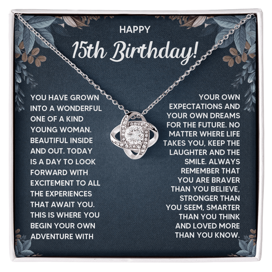 ZIAVIA  |  Vesta Knot Necklace  |  Happy 15th Birthday!