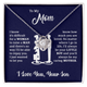 Mother's Day Gift from Son | Caring Mom| Vesta Knot Necklace