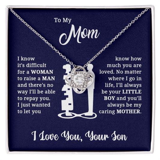 ZIAVIA  |  Vesta Knot Necklace  |  Mom I Love You