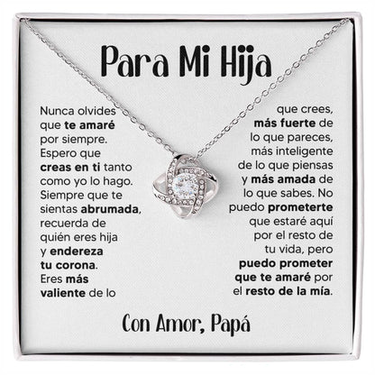 ZIAVIA  |  Vesta Knot Necklace  |  Hija Amor Papá