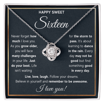 ZIAVIA  |  Vesta Knot Necklace  |  Happy Sweet Sixteen!