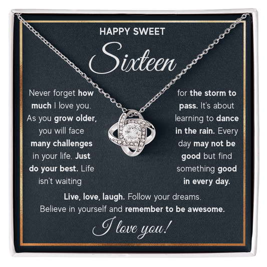 ZIAVIA  |  Vesta Knot Necklace  |  Happy Sweet Sixteen!