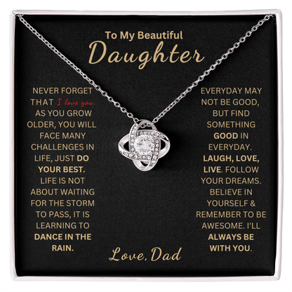 ZIAVIA  |  Vesta Knot Necklace  |  I Love You Daughter