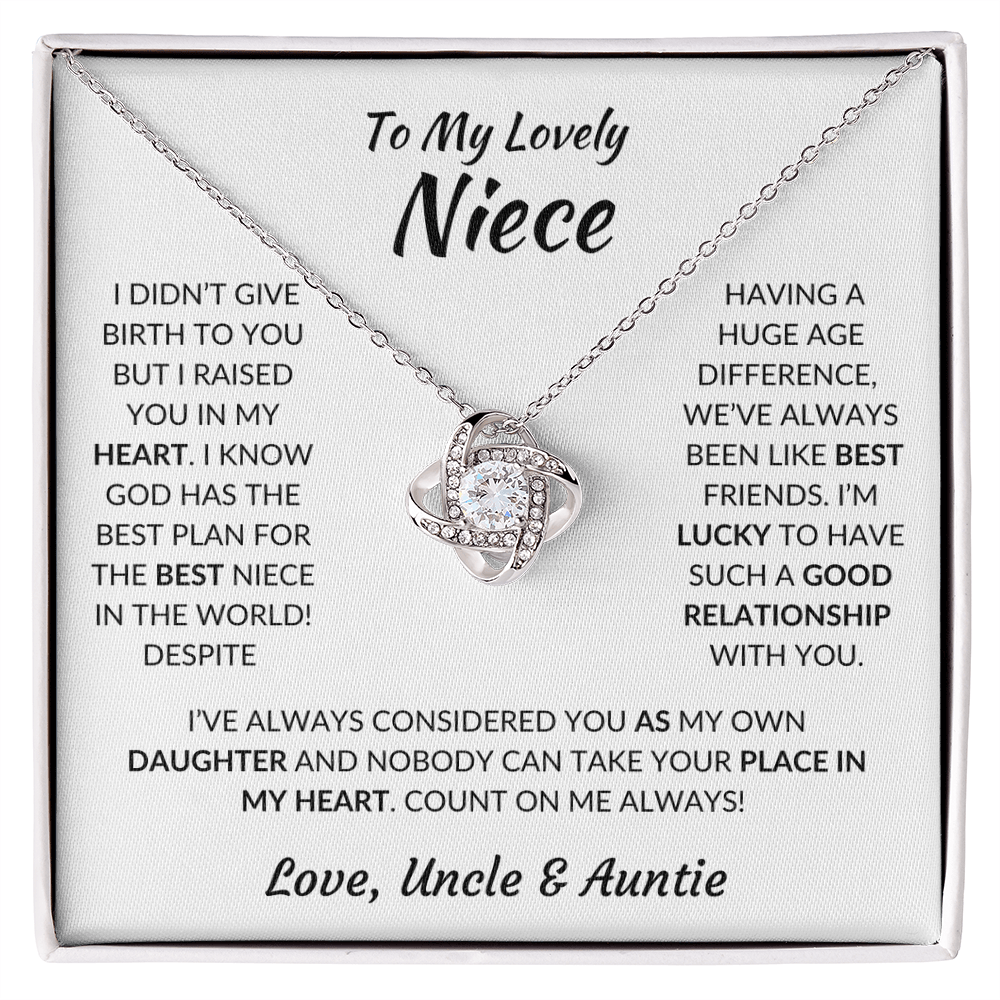 ZIAVIA  |  Vesta Knot Necklace  |  Niece Love Uncle & Auntie