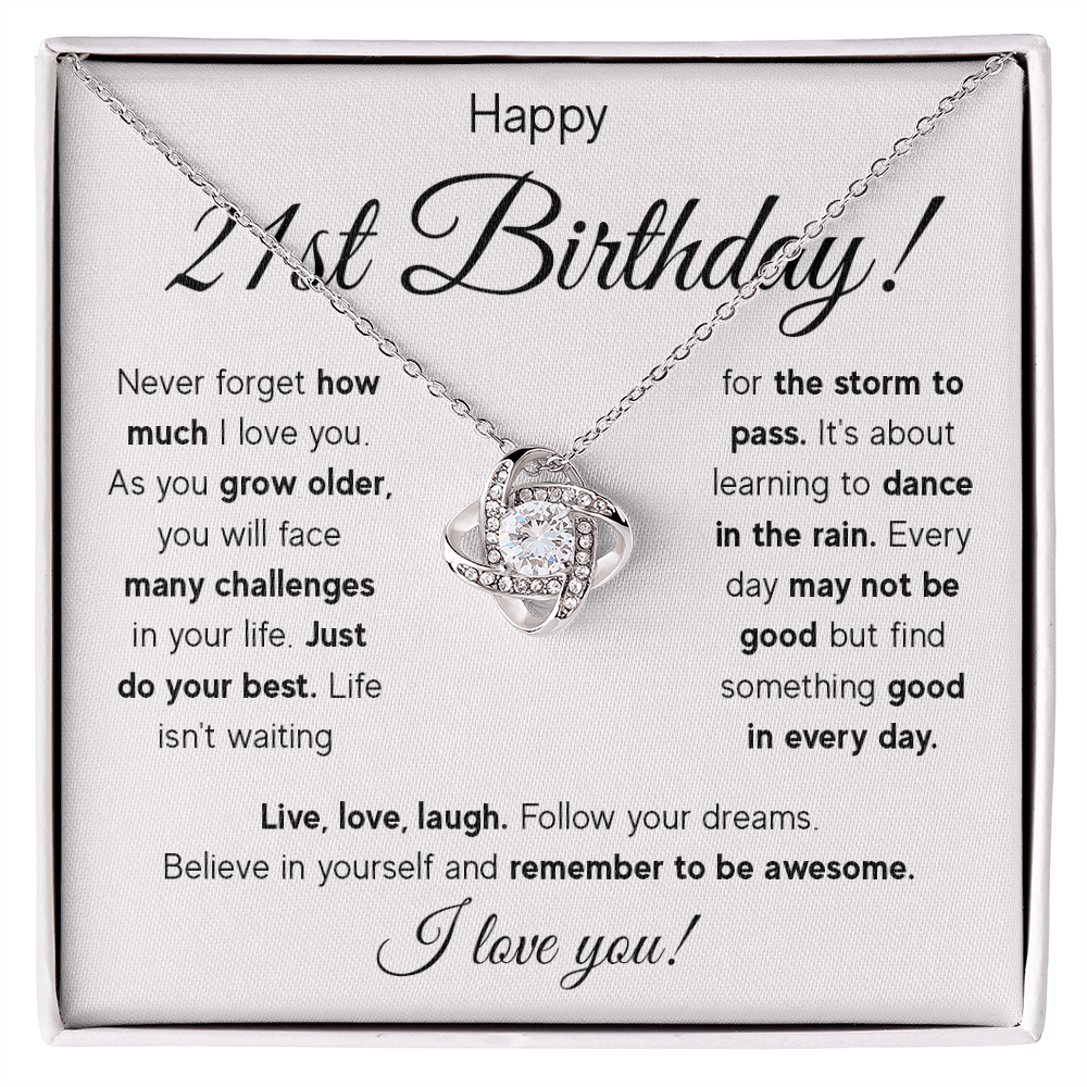 ZIAVIA  |  Vesta Knot Necklace  |  Happy 21st Birthday!