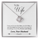Mother's Day Gift For Wife | You & Me Forever |  Vesta Knot Necklace