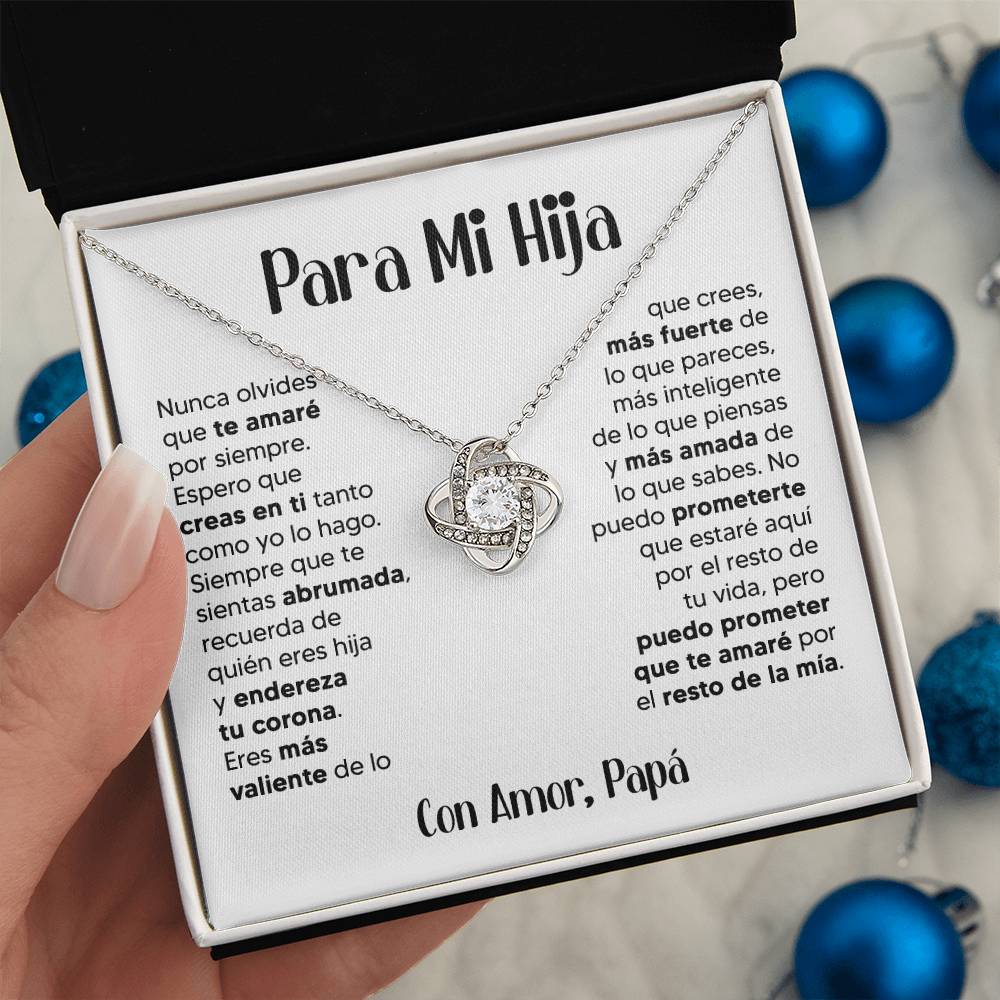 ZIAVIA  |  Vesta Knot Necklace  |  Hija Amor Papá