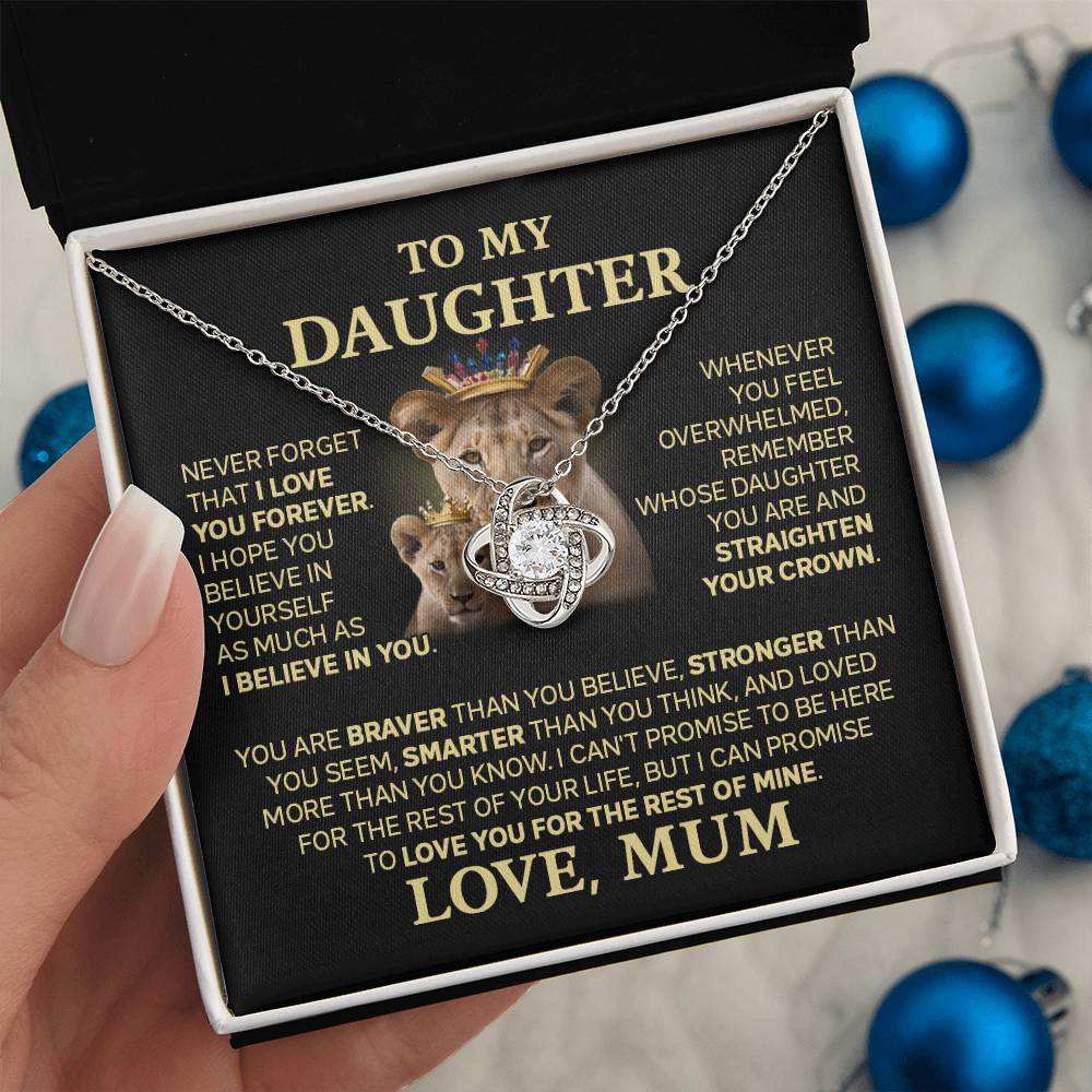 ZIAVIA | Vesta Knot Necklace | Daughter | Love Mum