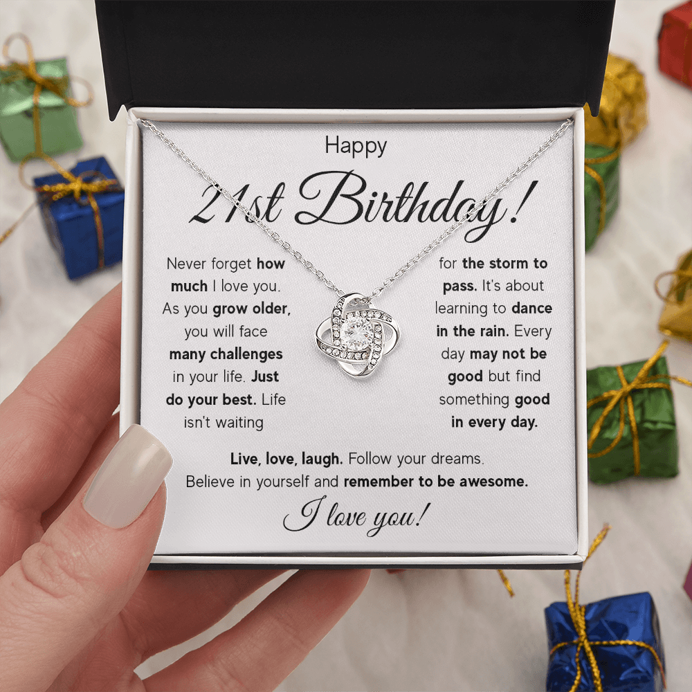 ZIAVIA  |  Vesta Knot Necklace  |  Happy 21st Birthday!