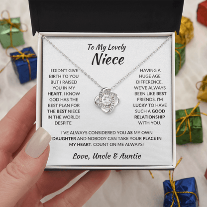 ZIAVIA  |  Vesta Knot Necklace  |  Niece Love Uncle & Auntie