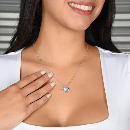 ZIAVIA | Vesta Knot Necklace | Amazing Sparkle