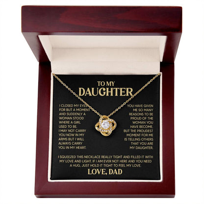 ZIAVIA | Daughter Vesta Knot Necklace | Love Dad