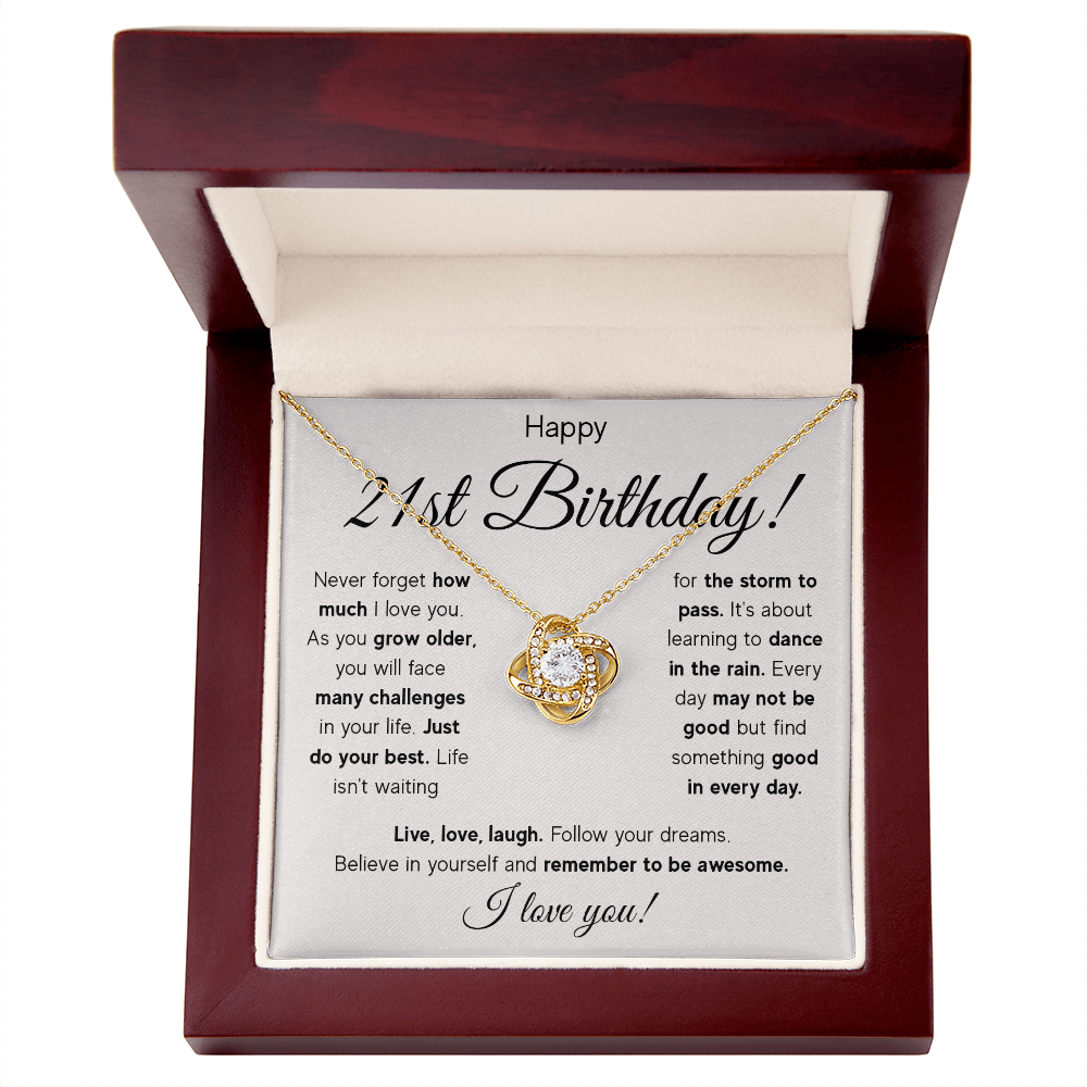 ZIAVIA  |  Vesta Knot Necklace  |  Happy 21st Birthday!