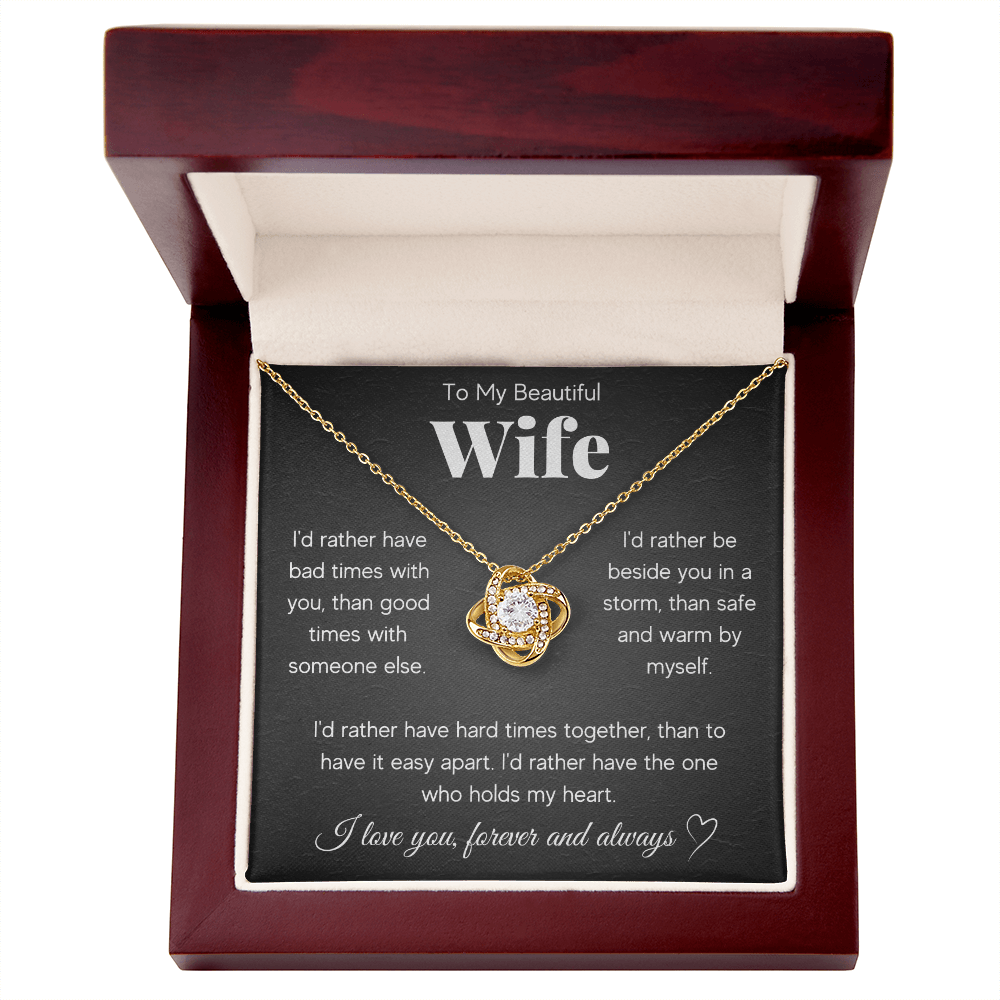 ZIAVIA  |  Vesta Knot Necklace  |  Wife I'd Rather