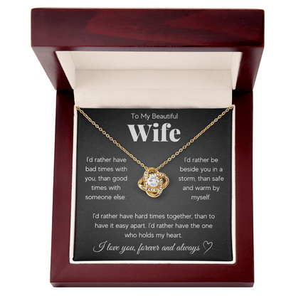 ZIAVIA  |  Vesta Knot Necklace  |  Wife I'd Rather