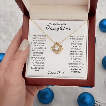 ZIAVIA  |  Vesta Knot Necklace  |  Daughter I Love You