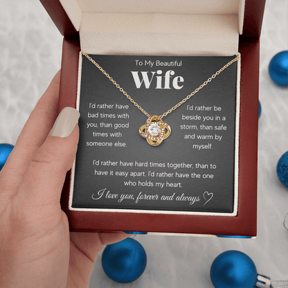 ZIAVIA  |  Vesta Knot Necklace  |  Wife I'd Rather