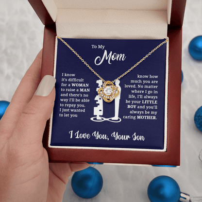 ZIAVIA  |  Vesta Knot Necklace  |  Mom I Love You