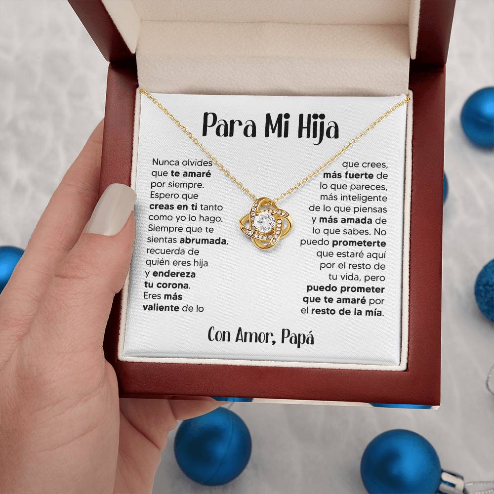 ZIAVIA  |  Vesta Knot Necklace  |  Hija Amor Papá