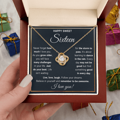 ZIAVIA  |  Vesta Knot Necklace  |  Happy Sweet Sixteen!