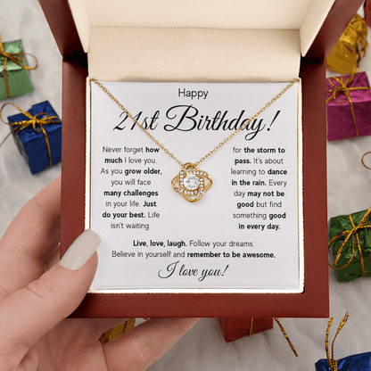 ZIAVIA  |  Vesta Knot Necklace  |  Happy 21st Birthday!