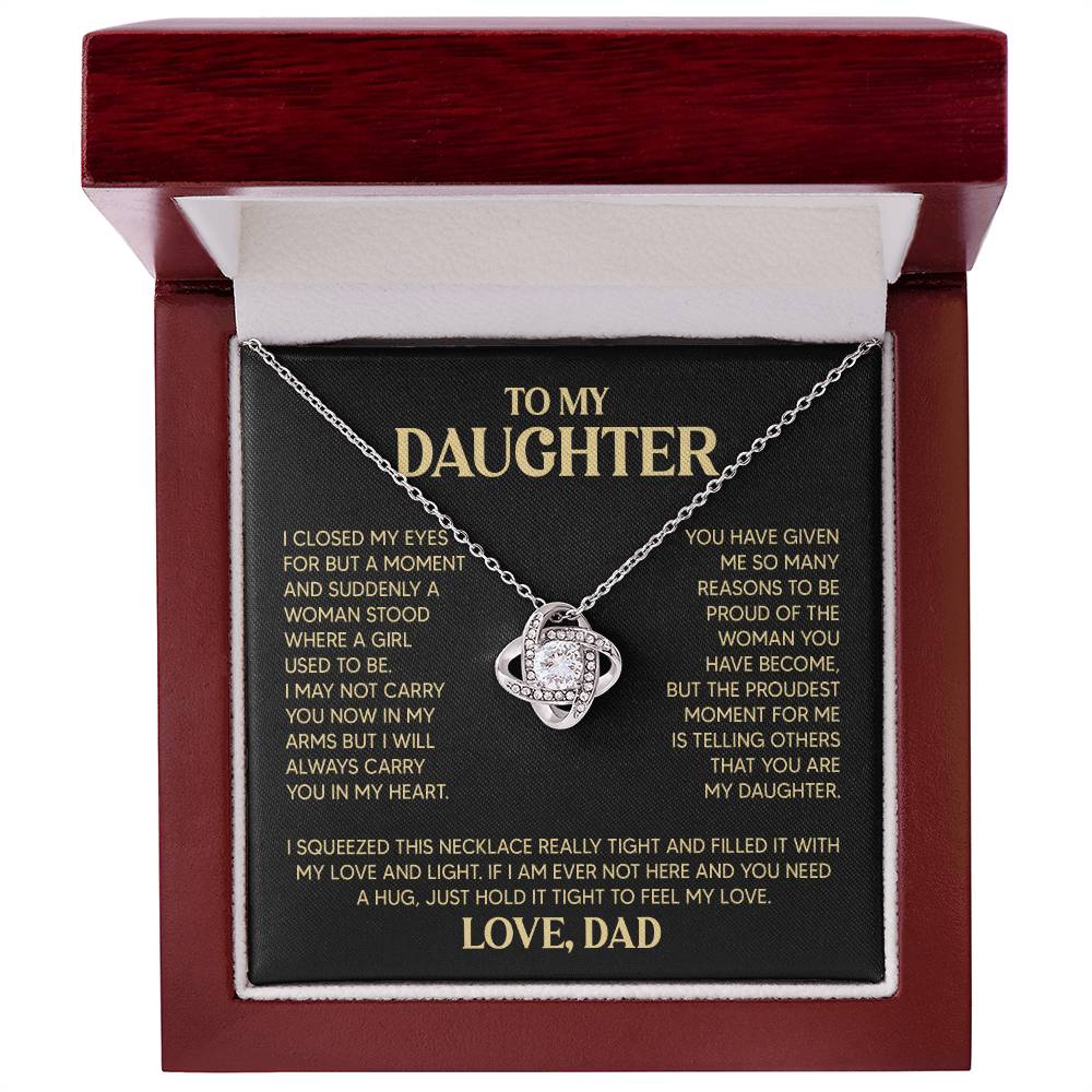 ZIAVIA | Daughter Vesta Knot Necklace | Love Dad