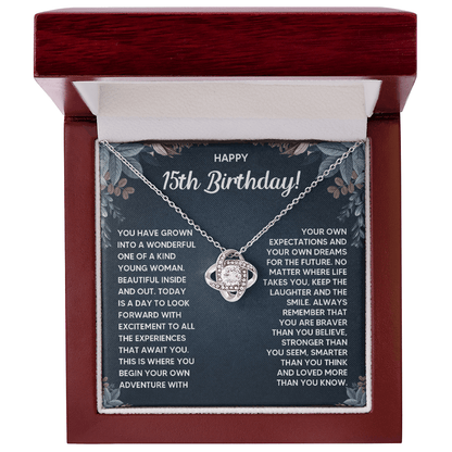 ZIAVIA  |  Vesta Knot Necklace  |  Happy 15th Birthday!