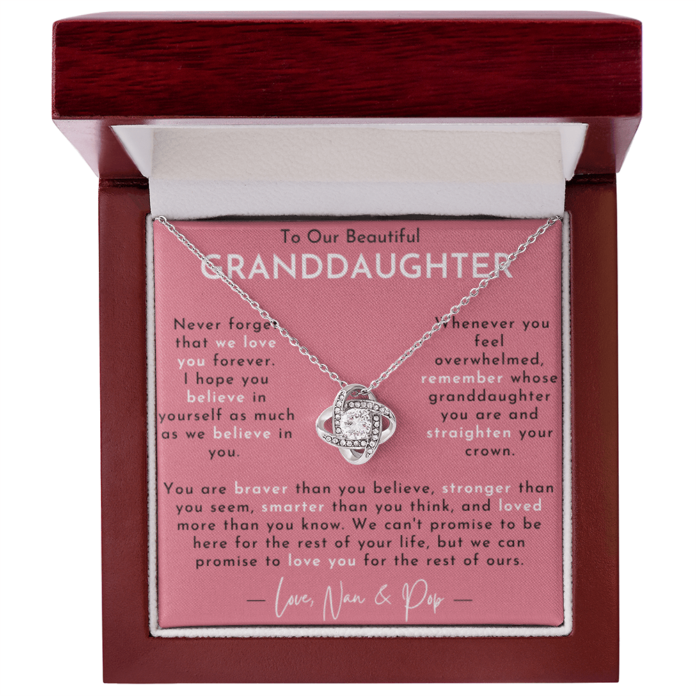 ZIAVIA  |  Vesta Knot necklace  |  Our Beautiful Granddaughter