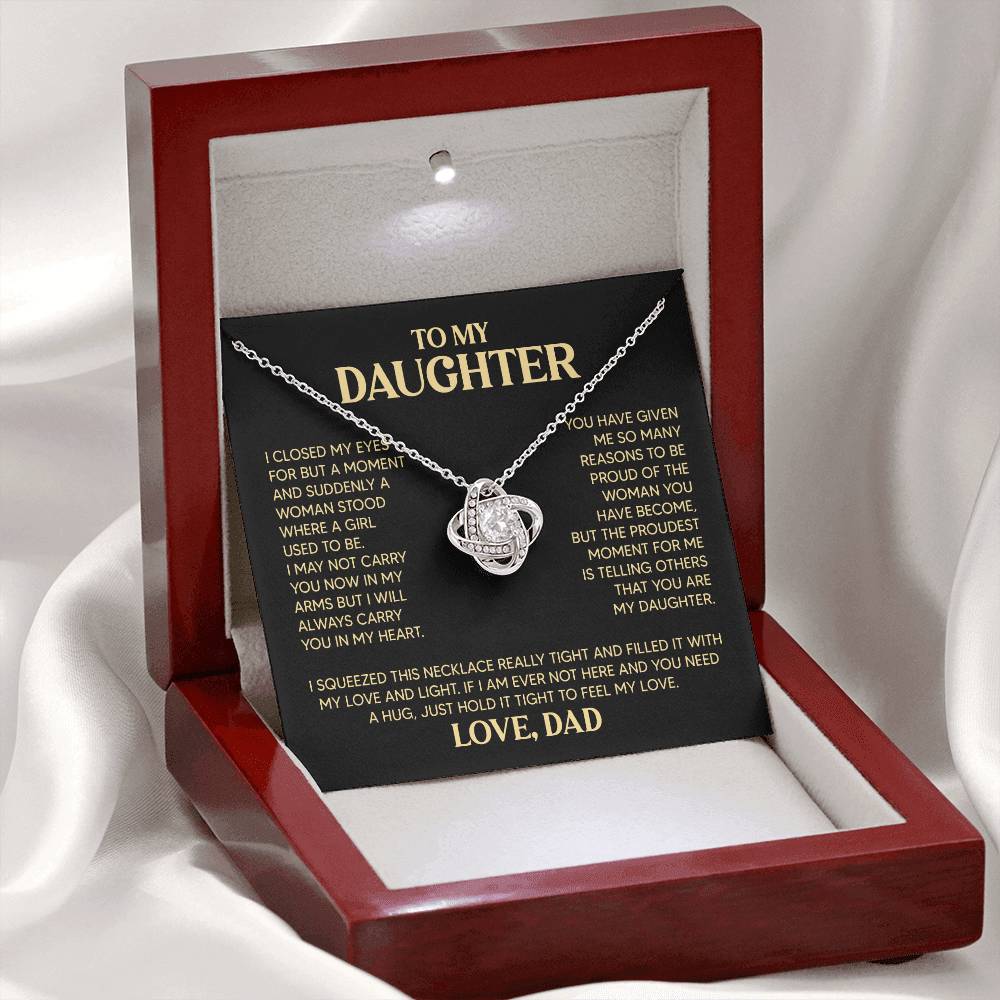 ZIAVIA | Daughter Vesta Knot Necklace | Love Dad