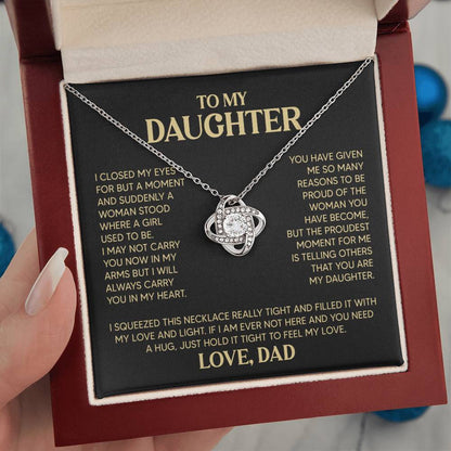 ZIAVIA | Daughter Vesta Knot Necklace | Love Dad