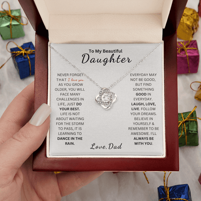 ZIAVIA  |  Vesta Knot Necklace  |  Daughter I Love You