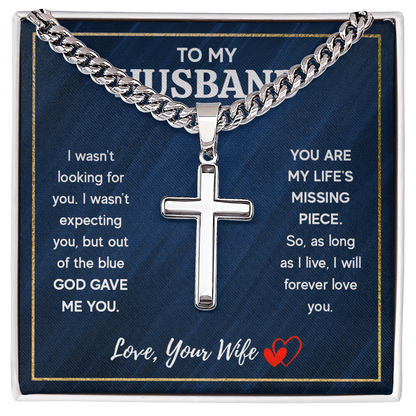 ZIAVIA  |  Cross Necklace  |  Husband Missing Piece