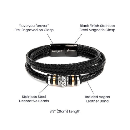 ZIAVIA  |  Leather Bracelet  |  Son You Courage