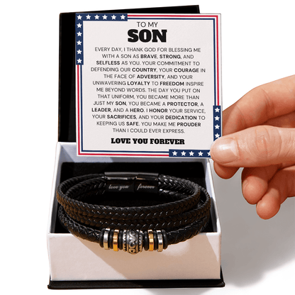 ZIAVIA  |  Leather Bracelet  |  Son You Courage