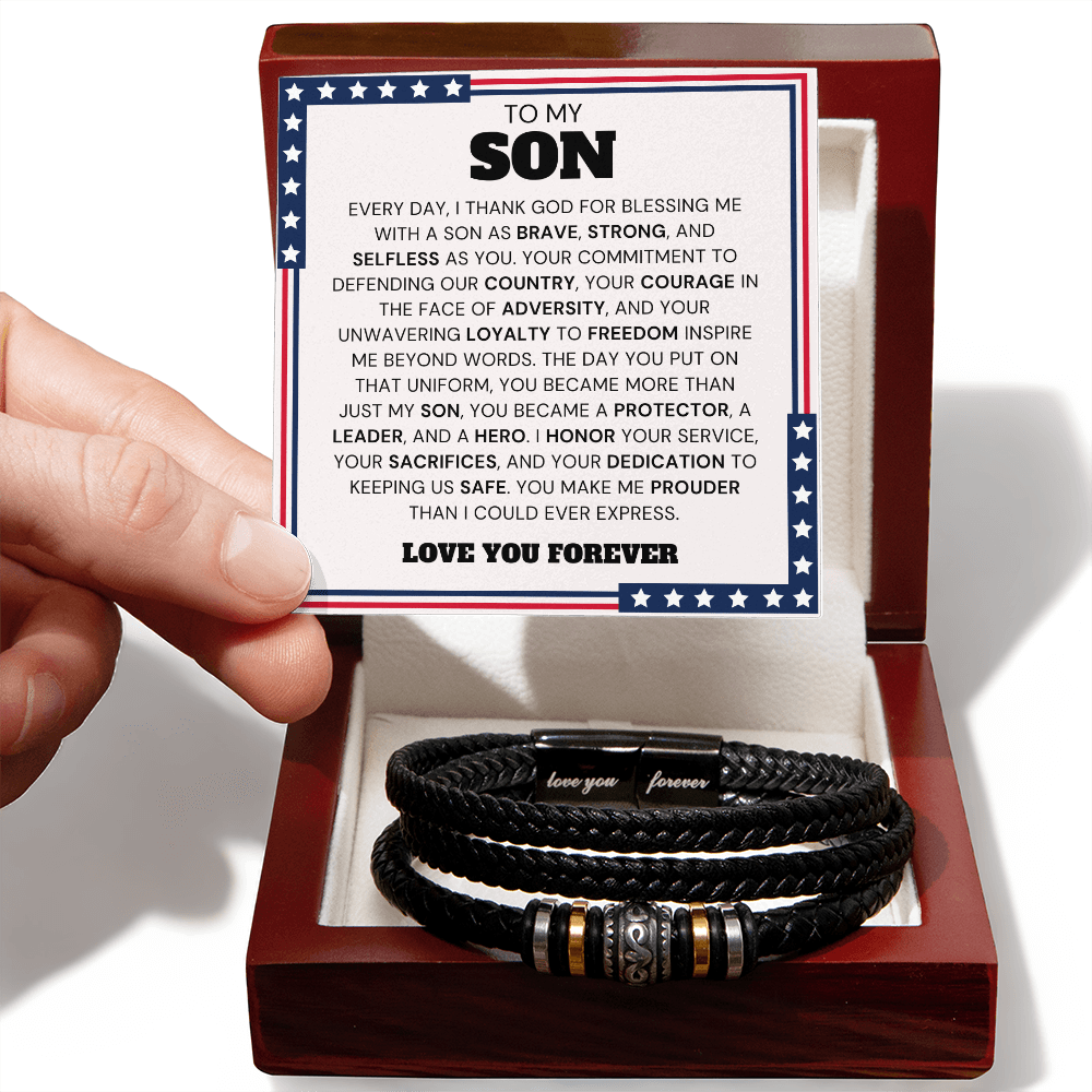 ZIAVIA  |  Leather Bracelet  |  Son You Courage