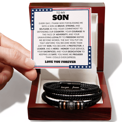 ZIAVIA  |  Leather Bracelet  |  Son You Courage