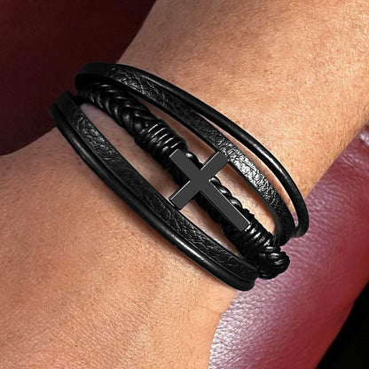 ZIAVIA  |  Cross Bracelet  |  Son Your Courage