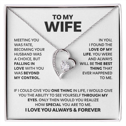 ZIAVIA | Wife Heart Necklace | Meeting you was fate