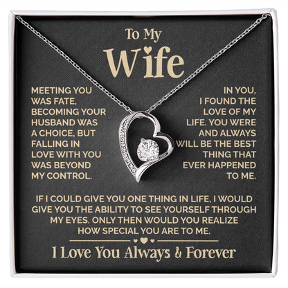 ZIAVIA | Heart Necklace | Wife Meeting You Was Fate