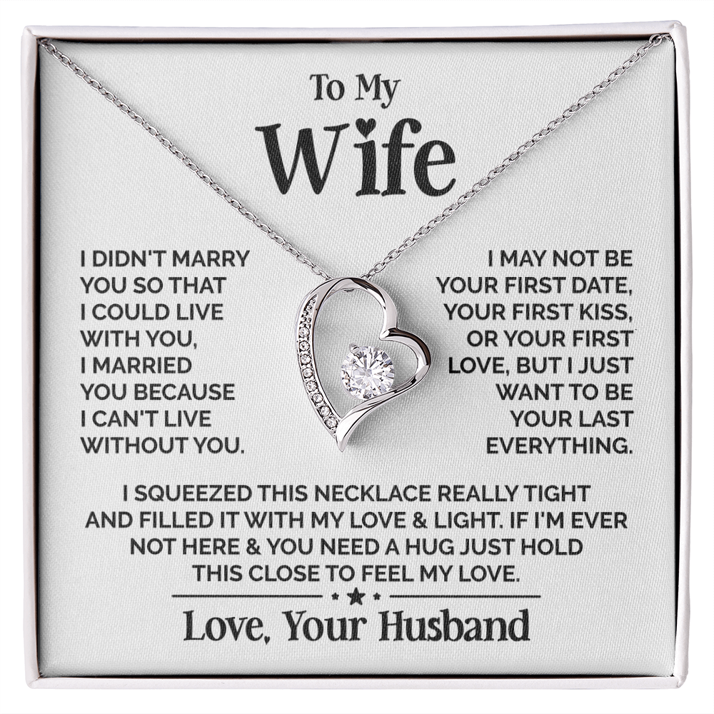 ZIAVIA | Heart Necklace | Wife Your Last Everything